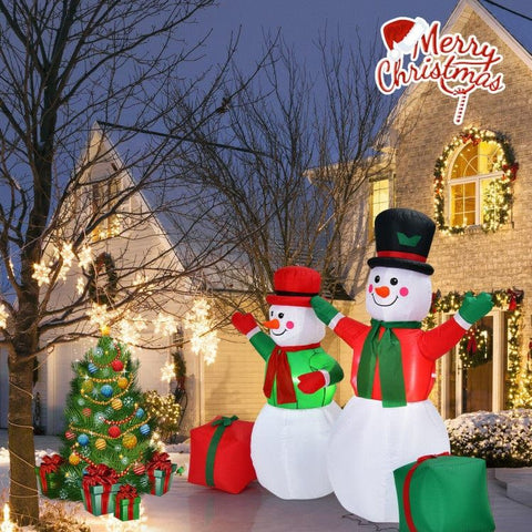 Costway Holiday Ornaments 6 Feet Christmas Inflatable Snowmen Blow Up Christmas Decoration by Costway 781880293729 56279418 6 Ft Christmas Inflatable Snowmen Blow Up Christmas Decoration Costway