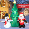 Image of Costway Holiday Ornaments 6 Feet Christmas Inflatables Giant Santa Claus Combo Decoration by Costway 781880254348 34697258 6 Ft Christmas Inflatables Giant Santa Claus Combo Decoration Costway