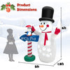 Image of Costway Holiday Ornaments 6 Feet Inflatable Christmas Decoration with Built-in Snowflake Projector by Costway 56147398 6 Ft Inflatable Christmas Built-in Snowflake Projector Costway