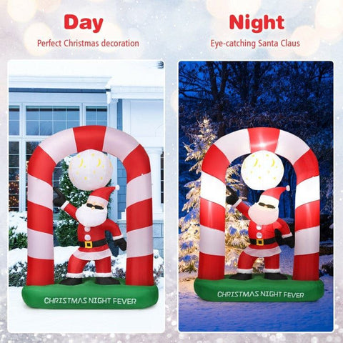 Costway Holiday Ornaments 7.5 Feet Inflatable Christmas Lighted Santa Claus by Costway 781880293781 28510746