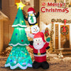 Image of Costway Holiday Ornaments 8.7 Feet Inflatable Christmas Tree with Santa Claus and Snowman and Penguin Blow-up by Costway 27039465 8.7 Ft Christmas Tree Santa Claus Snowman Penguin Blow-up Costway