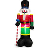 Image of Costway Holiday Ornaments 8 Feet Inflatable Nutcracker Soldier with 2 Built-in LED Lights by Costway 12097453 8 Feet Inflatable Nutcracker Soldier 2 Built-in LED Lights Costway