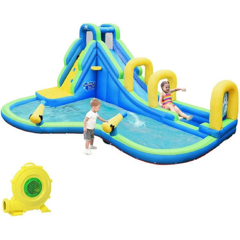 Costway Holiday Ornaments 95.5" Multifunctional Inflatable Water Bounce with Blower by Costway 41908276