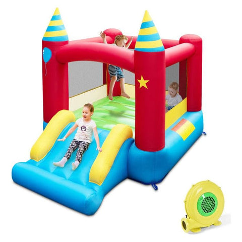 Costway Holiday Ornaments Inflatable Kids Bounce Castle with Blower by Costway 98124605