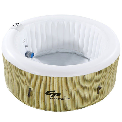 Costway Hot tub Coffee 4 Persons Portable Heated Bubble Massage Spa by Costway 796914872054 59748104-C 4 Persons Portable Heated Bubble Massage Spa by Costway 59748103