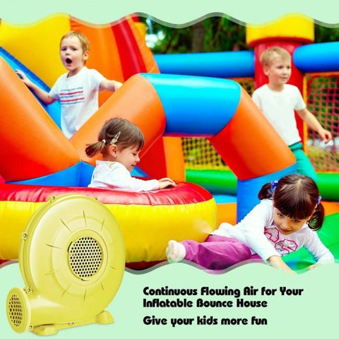 Costway Inflatable Bouncer Accessories 350 Watt 0.5 HP Air Blower Pump Fan for Inflatable Bounce House and Bouncy Castle by Costway 86341792 350 Watt 0.5 HP Air Blower Pump Fan for Inflatable Bounce House 