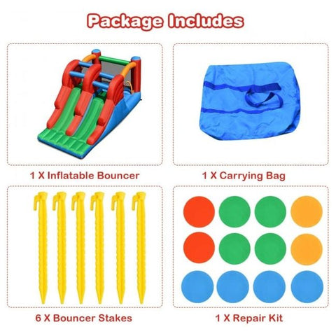Costway Inflatable Bouncers 3-in-1 Dual Slides Jumping Castle Bouncer by Costway 3-in-1 Dual Slides Jumping Castle Bouncer by Costway SKU#35720814