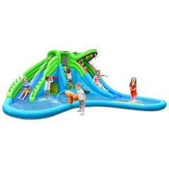 Costway Inflatable Bouncers 7 in 1 Inflatable Bounce House with Splashing Pool by Costway 781880256236 81297306 7 in 1 Inflatable Bounce House with Splashing Pool by Costway 81297306