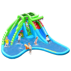 7 in 1 Inflatable Bounce House with Splashing Pool by Costway