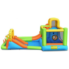 7 In 1 Jumping Bouncer Castle with 735W Blower for Backyard by Costway