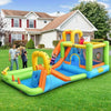 Image of Costway Inflatable Bouncers 7 In 1 Jumping Bouncer Castle with 735W Blower for Backyard by Costway Inflatable Water Slide Kids Bounce House Water Pool Blower Costway