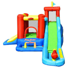 9-in-1 Inflatable Kids Water Slide Bounce House with 860W Blower by Costway