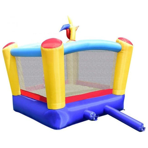 Costway Inflatable Bouncers Castle Inflatable Moonwalk Bounce House with Rotating Windmill by Costway Castle Inflatable Moonwalk Bounce House Rotating Windmill by Costway