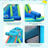 Image of Costway Inflatable Bouncers Inflatable Water Pool with Splash and Slide without Blower by Costway 781880294375 83095471