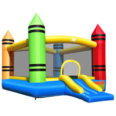 Costway Inflatable Bouncers Kids Inflatable Bounce House with Slide and Ocean Balls Not Included Blower by Costway 781880256335 39741286 Kids Inflatable Bounce House Slide & Ocean Balls Not Included Blower