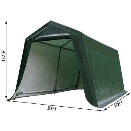 Costway Outdoor 10' x 10' Patio Tent Carport Storage Shelter Shed Car Canopy by Costway 781880214519 13460859