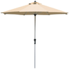 Image of Costway Outdoor Beige 9' Patio Outdoor Market Umbrella with Aluminum Pole without Weight Base by Costway 781880210412 87945036 9' Patio Outdoor Umbrella Aluminum Pole without Weight Base by Costway