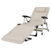 Image of Costway Outdoor Chairs Beach Folding Chaise Lounge Recliner with 7 Adjustable Position by Costway