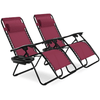 Image of 2 Pcs Folding Lounge Chair with Zero Gravity by Costway SKU# 87142509