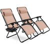 Image of 2 Pcs Folding Lounge Chair with Zero Gravity by Costway SKU# 87142509