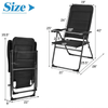 Image of Costway Outdoor Furniture 2 Pcs Outdoor Folding Patio Chairs with Adjustable Backrest for Bistro and Backyard by Costway 95623071 2 Pcs Outdoor Folding Patio Chairs with Adjustable Backrest by Costway