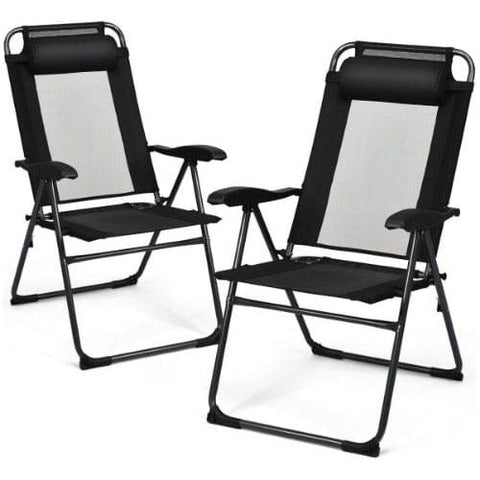 Costway Outdoor Furniture 2 PCS Patio Adjustable Folding Recliner Chairs by Costway 2 PCS Patio Adjustable Folding Recliner Chairs by Costway SKU 12598047