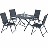 Image of Costway Outdoor Furniture 5 Piece Patio Dining Furniture Set with 4 Armchairs and 1 Dining Table by Costway 32789506 5 Piece Patio Dining Furniture Set with 4 Armchairs and 1 Dining Table
