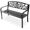 Image of Costway Outdoor Furniture 50" Patio Park Steel Frame Cast Iron Backrest Bench Porch Chair by Costway 32157689 50"Patio Park Steel Frame Cast Iron Backrest Bench Porch Chair Costway