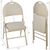 Image of 6 Pack Folding Chairs Portable Padded Office Kitchen Dining Chairs by Costway SKU# 82130574