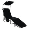 Image of Adjustable Outdoor Recliner Chair with Canopy Shade SKU: 90216537