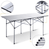 Image of Costway Outdoor Furniture Aluminum Roll Up Folding Camping Rectangle Picnic Table by Costway 781880209423 04253916