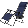 Image of Costway Outdoor Furniture Blue Outdoor Folding Zero Gravity Reclining Lounge Chair by Costway 31806475- Blue