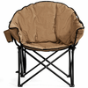 Image of Folding Camping Moon Padded Chair with Carry Bag by Costway SKU# 49086153-B