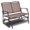 Image of Costway Outdoor Furniture Brown Iron Patio Rocking Chair for Outdoor Backyard and Lawn by Costway 13945780