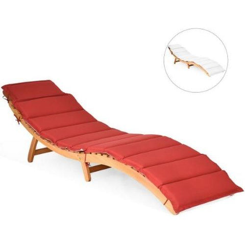 Costway Outdoor Furniture Folding Eucalyptus Outdoor Patio Lounge Chair By Costway 7461758055996 46172058 Folding Eucalyptus Outdoor Patio Lounge Chair By Costway SKU# 46172058