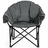 Image of Folding Camping Moon Padded Chair with Carry Bag by Costway SKU# 49086153-G