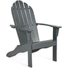 Image of Costway Outdoor Furniture Gray Outdoor Solid Wood Durable Patio Adirondack Chair By Costway 7461758163738 08521679-G Outdoor Solid Wood Durable Patio Adirondack Chair By Costway 08521679