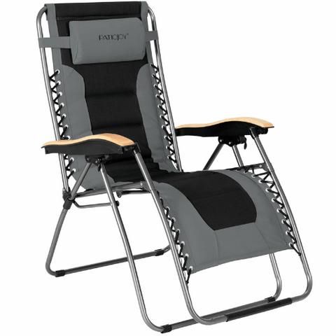 Oversize Folding Adjustable Padded Zero Gravity Lounge Chair by Costway SKU# 49037165