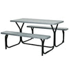 Image of Costway Outdoor Furniture Gray Picnic Table Bench Set for Outdoor Camping by Costway 6933315533618 91203576-G Picnic Table Bench Set for Outdoor Camping by Costway SKU# 91203576