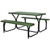 Image of Costway Outdoor Furniture Green Picnic Table Bench Set for Outdoor Camping by Costway 6933315533618 91203576-G Picnic Table Bench Set for Outdoor Camping by Costway SKU# 91203576