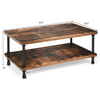 Image of Costway Outdoor Furniture Industrial Rustic Accent Coffee Table by Costway 781880212027 93541278 Industrial Rustic Accent Coffee Table by Costway SKU: 93541278
