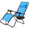 Image of Costway Outdoor Furniture Light Blue Outdoor Folding Zero Gravity Reclining Lounge Chair by Costway 31806475- Light Blue