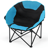 Image of Costway Outdoor Furniture Moon Saucer Steel Camping Chair Folding Padded Seat by Costway 23916580