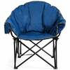 Image of Folding Camping Moon Padded Chair with Carry Bag by Costway SKU# 49086153-N