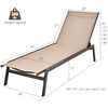 Image of Costway Outdoor Furniture Outdoor Reclining Chaise Lounge Chair with 6-Position Adjustable Back by Costway Outdoor Reclining Chaise Lounge Chair with 6-Position Adjustable Back