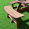 Image of Costway Outdoor Furniture Patio 8 Seat Wood Picnic Dining Seat Bench Set by Costway 6952938349215 86952437 Patio 8 Seat Wood Picnic Dining Seat Bench Set by Costway SKU# 86952437