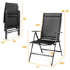 Image of Costway Outdoor Furniture Set of 2 Adjustable Portable Patio Folding Dining Chair Recliner by Costway 12607459 Set 2 Adjustable Portable Patio Folding Dining Chair Recliner Costway