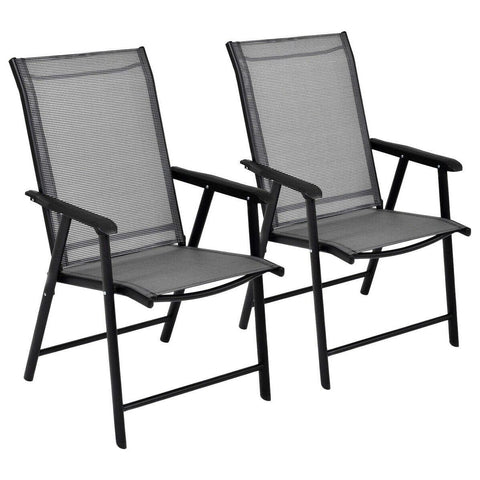 Costway Outdoor Furniture Set of 2 Outdoor Patio Folding Chairs by Costway 7461758294654 12640895 Set of 2 Outdoor Patio Folding Chairs by Costway SKU# 12640895