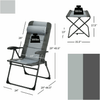 Image of Costway Outdoor Furniture Set of 2 Patiojoy Patio Folding Dining Chair with Adjustable Set Ottoman Recliner by Costway 50746281 Set of 2 Patiojoy Patio Folding Dining Chair Adjustable Set by Costway