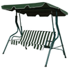 Image of Costway Outdoor Furniture Sets Green 30Lbs Fixed Training Bicycle with Monitor for Gym and Home by Costway 3 Seat Outdoor Patio Canopy Swing Cushioned Steel Frame by Costway